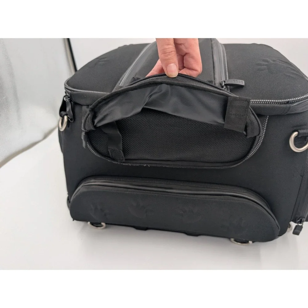 Kuryakyn Pet Palace Carrier Black Motorcycle Travel Comfort Liner 4199 W/ Straps